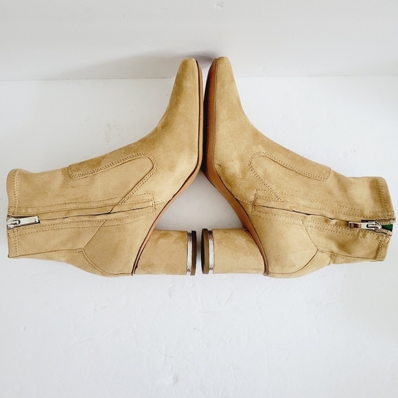 NEW Franco Sarto L-Pisabooty Beige Ankle Boot Tan Size 7.5 - Picture 5 of 7